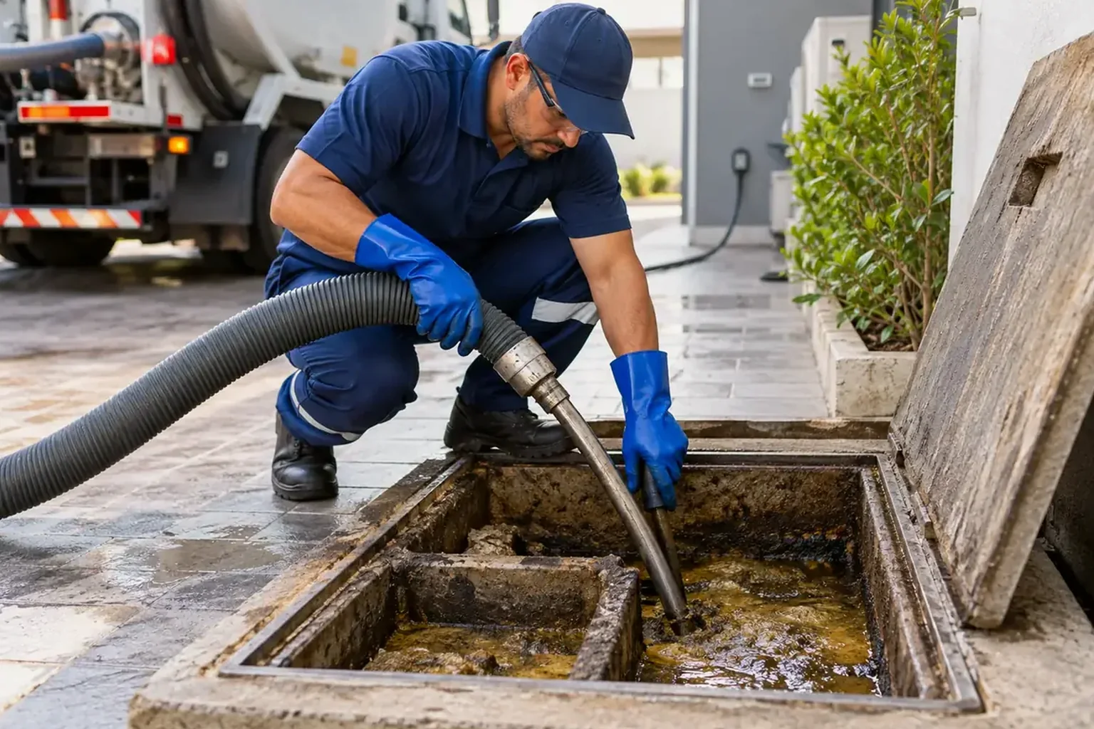 Profissional realizando inspeção de tubulação com câmera em Passos.